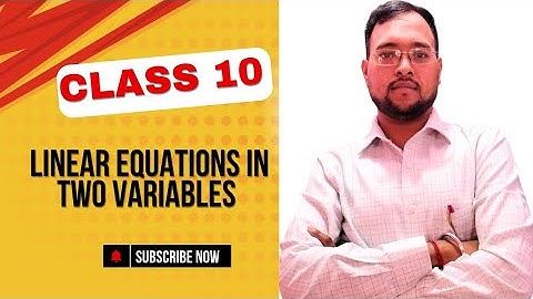 Linear Equations in Two Variables | Substitution | Elimination | Graphical | Cramer