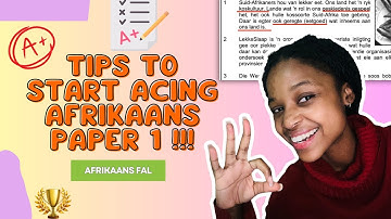 How to get more than 60% for Afrikaans P1 (even when you