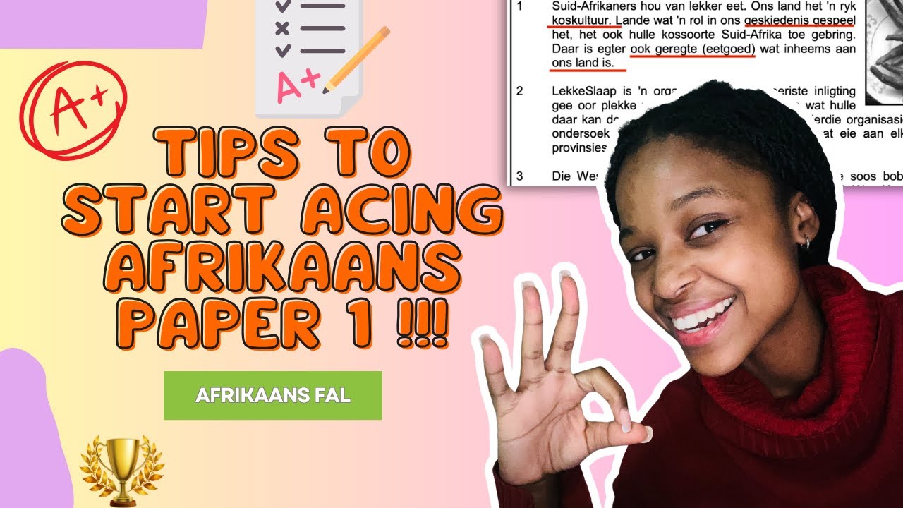 How to get more than 60% for Afrikaans P1 (even when you're not Afrikaans) | FAL | Grade 8-12