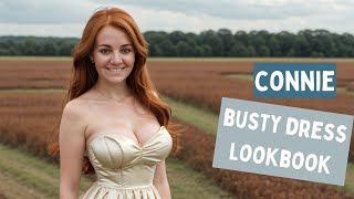 Effortless Elegance: Connie's Strapless Dress Lookbook