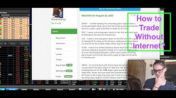 How to Trade Without Internet?