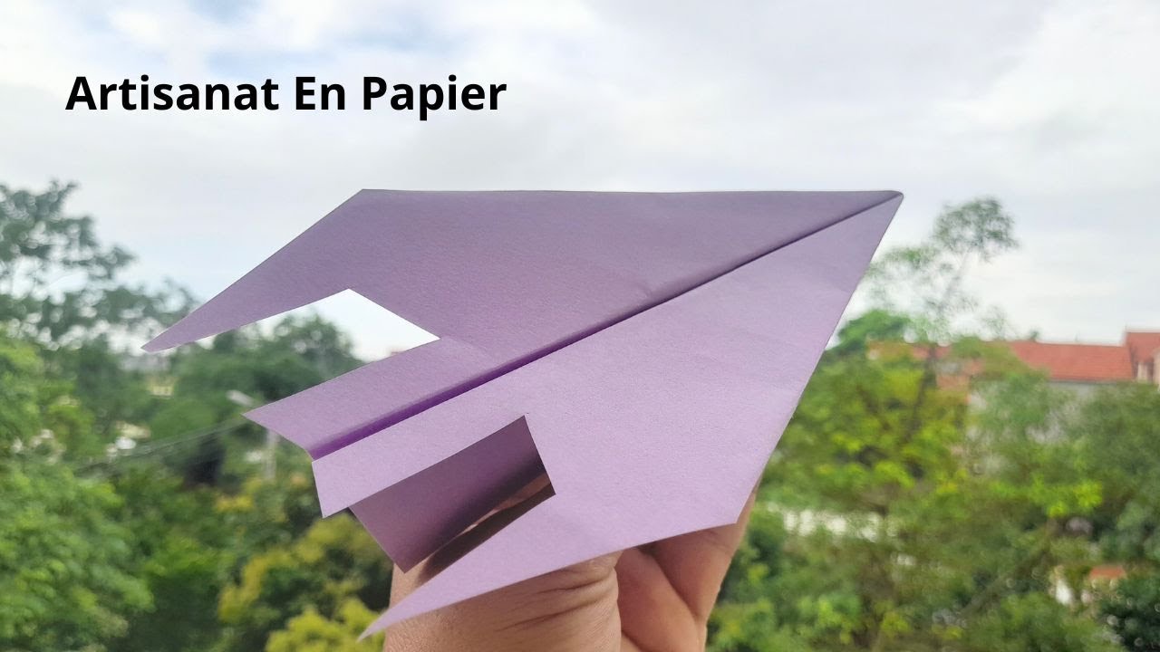 Avion de Chasse en Papier Facile à Faire 2024 - Avion en Papier