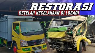 RESTORASI LAGI‼️Truk Canter Thn 2011 Setelah Insiden Kecelakaan~Restorasi Truk SlametJaya karoseri