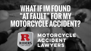 What If Im Found At Fault For My Motorcycle Accident | SC Motorcycle Lawyers