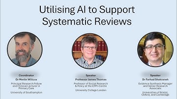 Utilising AI to Support Systematic Reviews