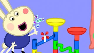 Peppa Pig Makes The Worlds Largest Marble Run Ever! | Kids TV and Stories