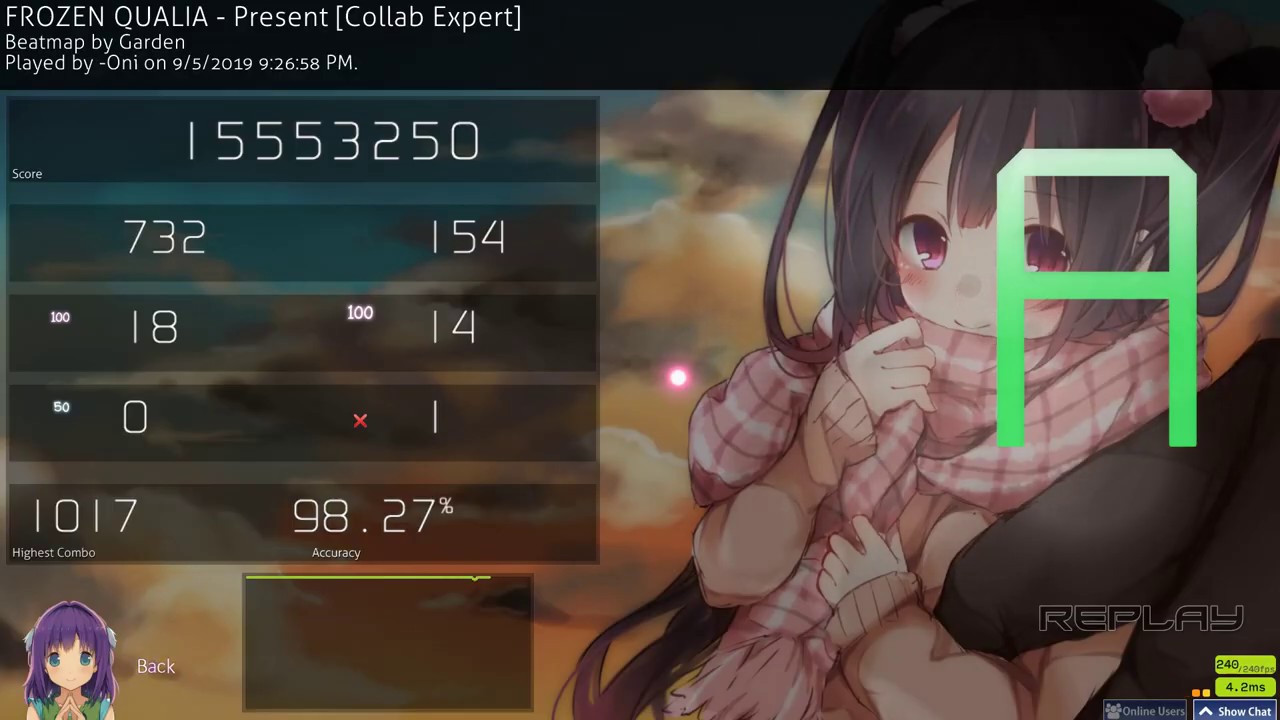 osu! | 5.08* 1017x combo | Present by FROZEN QUALIA