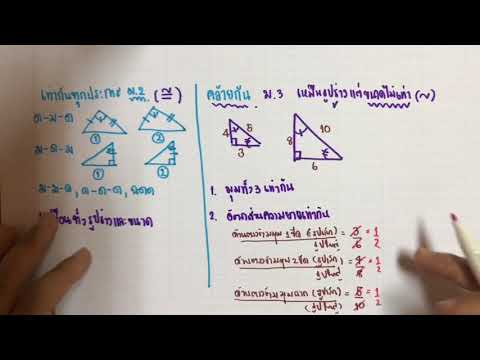 ความคล้าย ม.3 คลิป 1 (หลักการ)