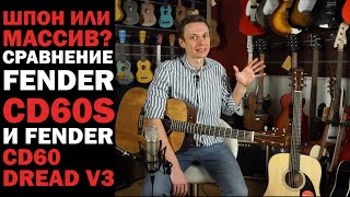 Шпон или массив? Обзор акустических гитар Fender CD-60 и CD-60S