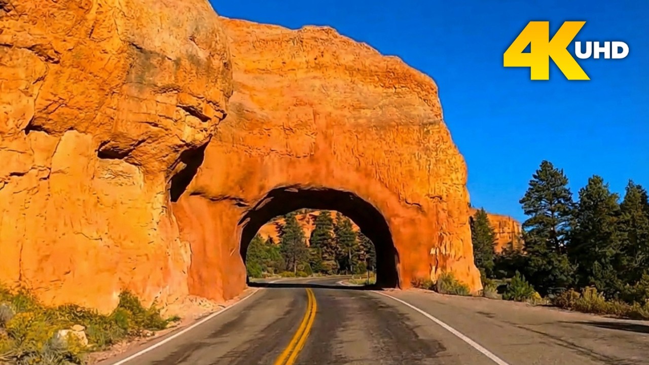 Utah Scenic Byway 12 in 4K | Tunnels, Ridges & Desert Drive