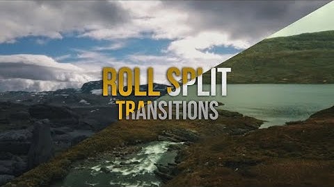 Roll Split Transitions Premiere Pro Presets