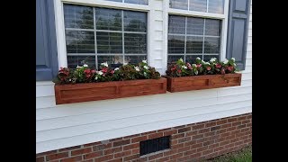 How To Build Cedar Window Planter Boxes