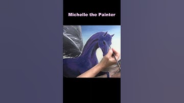 Magical Pegasus #art #acrylicpaintingtechniques #acrylicpainting #acrylictechniques #painting