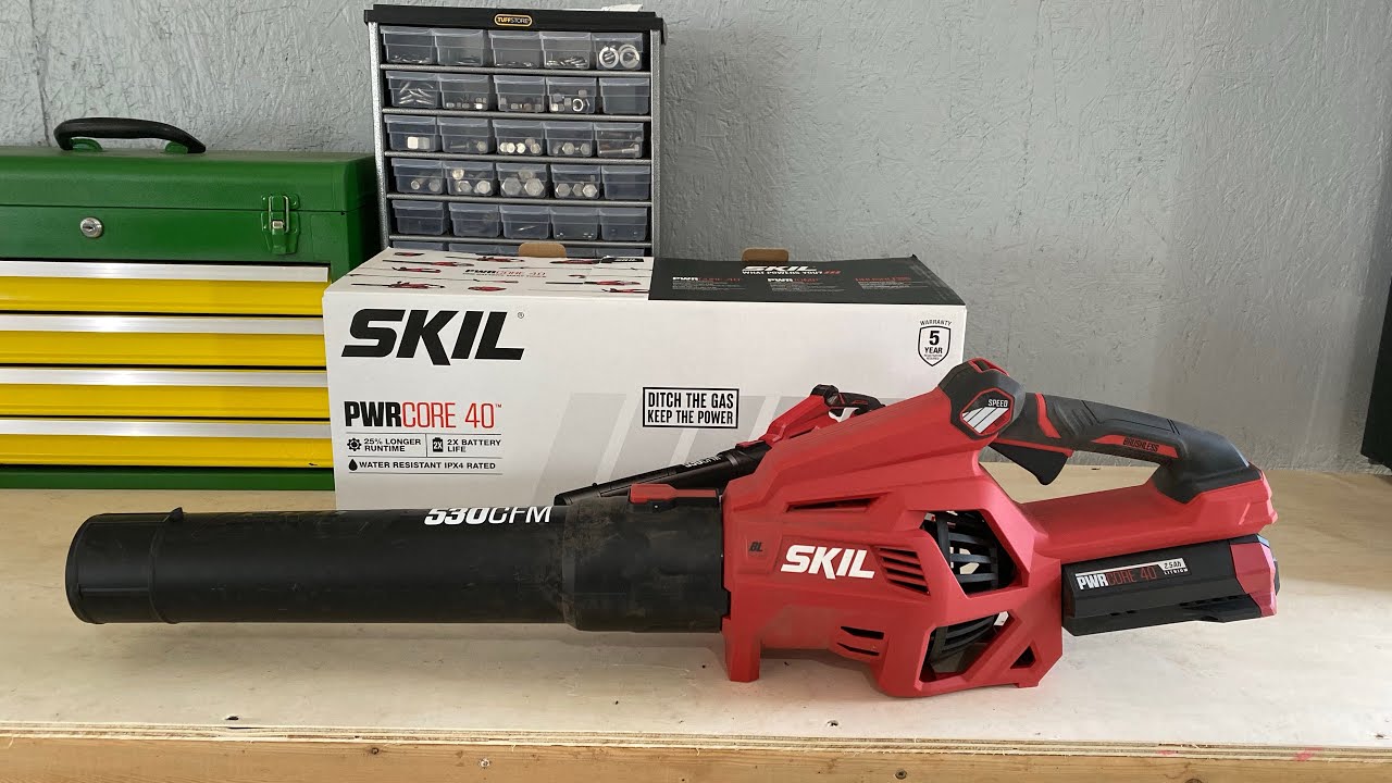 SKIL PWR Core 40 Leaf Blower Kit 40V Brushless 530 CFM BL4713C-11 from SKIL  - Acme Tools