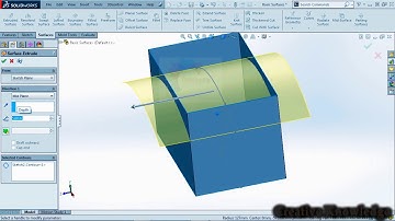 Solidworks surface modeling tutorial-Extruded Surface-part-1