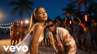 Tyga, Ariana Grande - Palm Tress (ft. Chris Brown, Tyla, Cardy B) (Official Lyrics Video)