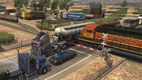 Zug Crash mit LKW I American Truck Simulator