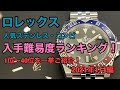 ロレックス 人気ステンレス・コンビモデル入手難易度ランキング！　40位から1位まで一挙総まくり！（2021年1月編）