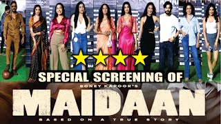 Maidaan | Maidaan Movie Review | MANY CELEBS ATTEND  SPECIAL SCREENING OF MOVIE MAIDAAN |Ajay Devgan