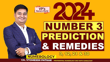 2024 Prediction & Remedies for Number 3 I Number 3 I Jupiter I Numerology I Vyomessh Pathak