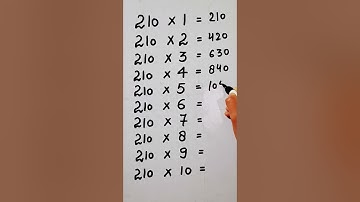 write the Table of 210 in 19 second only..#hack #maths #mathshack @study_care0
