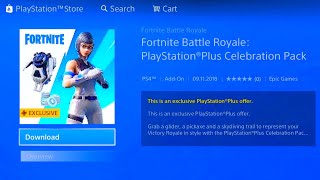 Fortnite New Playstation Plus Celebration Pack New Fortnite Free Ps Plus Bundle Fortnite Ps Plus Youtube