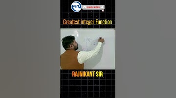 Greatest Integer function#Math #Mathematics #MathIsFun #MathLife ||Math Village|Rajnikant Sir