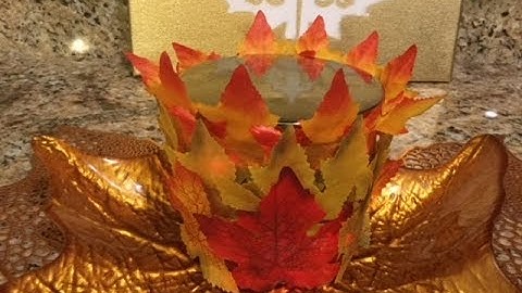Fall/ Autumn Table Decor: DIY Maple Leaf Light