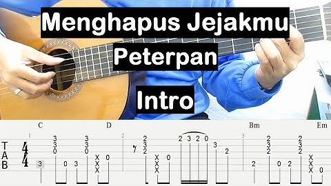 Belajar Gitar Menghapus Jejakmu Peterpan (Intro) Tutorial Gitar Pemula Kunci Gitar Mudah
