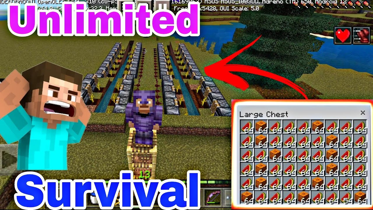 I Build Biggest Farm Ever In Minecraft Survival World ( BHOJPURIYA ...