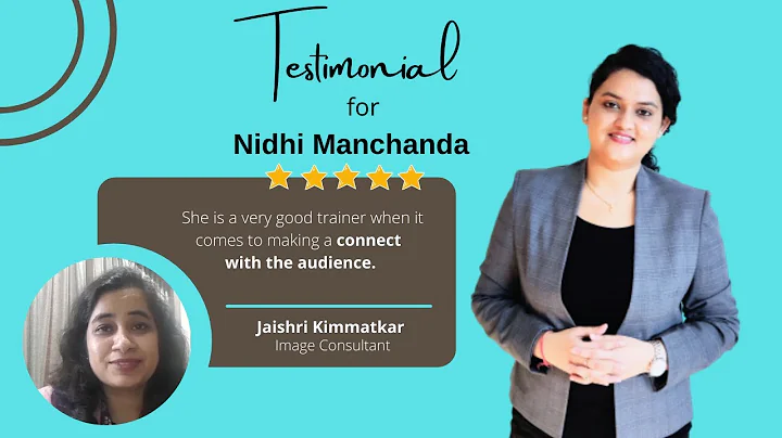 Testimonial for Nidhi Manchanda (Corporate Trainer...