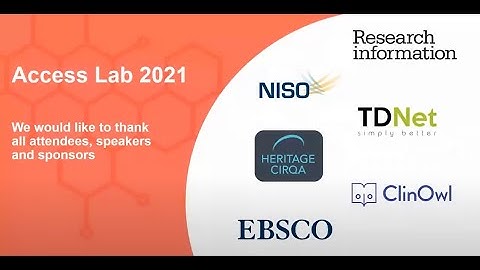 Closing of day two - Access Lab 2021