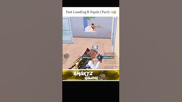 🙏 FAST LANDING K FAYDEEEY 😅! #bgmi