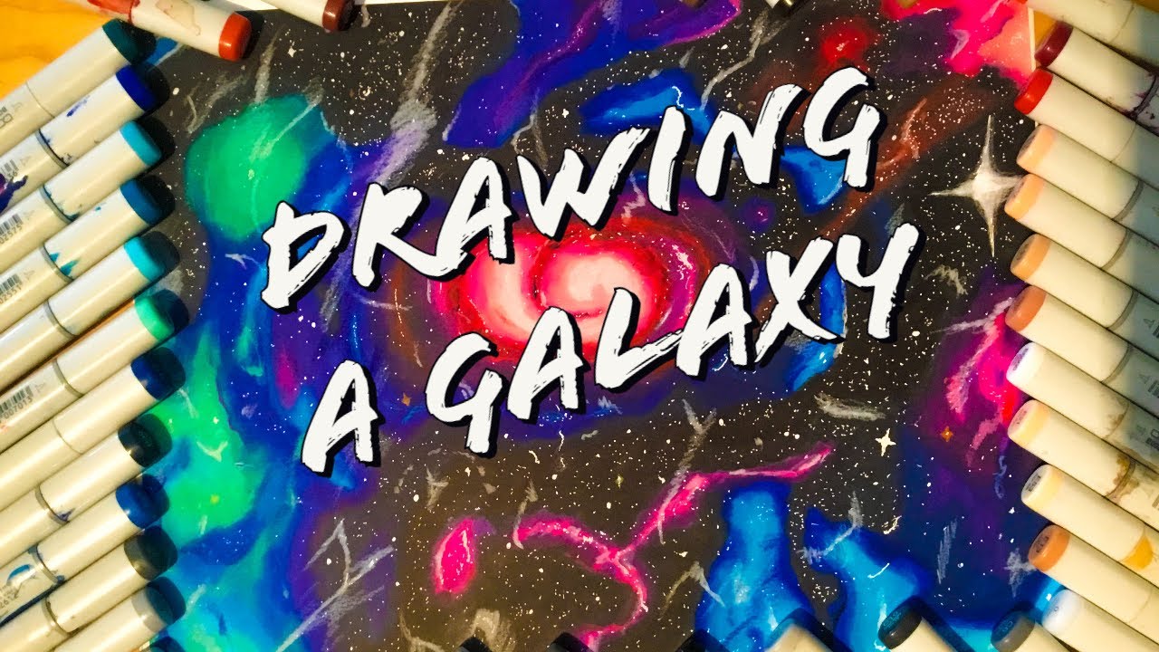 How to Draw a Galaxy Step by Step Tutorial - YouTube