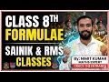 Class 8th , Topic :- Formulae , Make a new subject , special classes RMS, RIMC , SAINIK and other