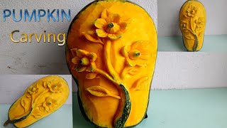 PUMPKIN Carving fruits | By BÀN TAY ĐEN #carving #watermelon