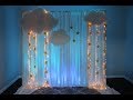 How To Make A Fabric Backdrop ! Two Twenty One Projects Baby shower
gender reveal, Party