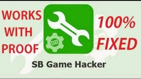 How to Fix SB Game Hacker Opening Problem ✔100% Real