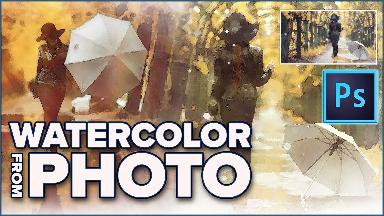 turn-any-photo-to-watercolor-painting-in-photoshop-youtube