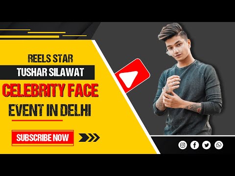 Top Reels Star Tushar Silawat Welcome at Celebrity Face Delhi | Celebrity Face Originals