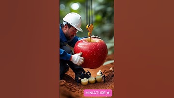 What happens if you drill into an apble ? #aivideo #animation #fruit #videoai