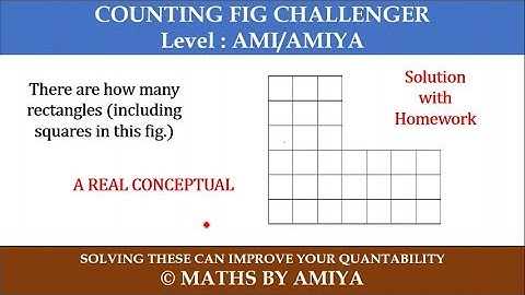 SOLUTION OF COUNTING FIG CHALLENGER with HOME WORK  : Maths By Amiya