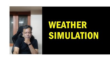 2 - Weather Simulation - Monte Carlo Technique - English - #MadhavanSV