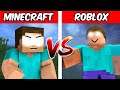 MINECRAFT vs ROBLOX! Herobrine Challenge