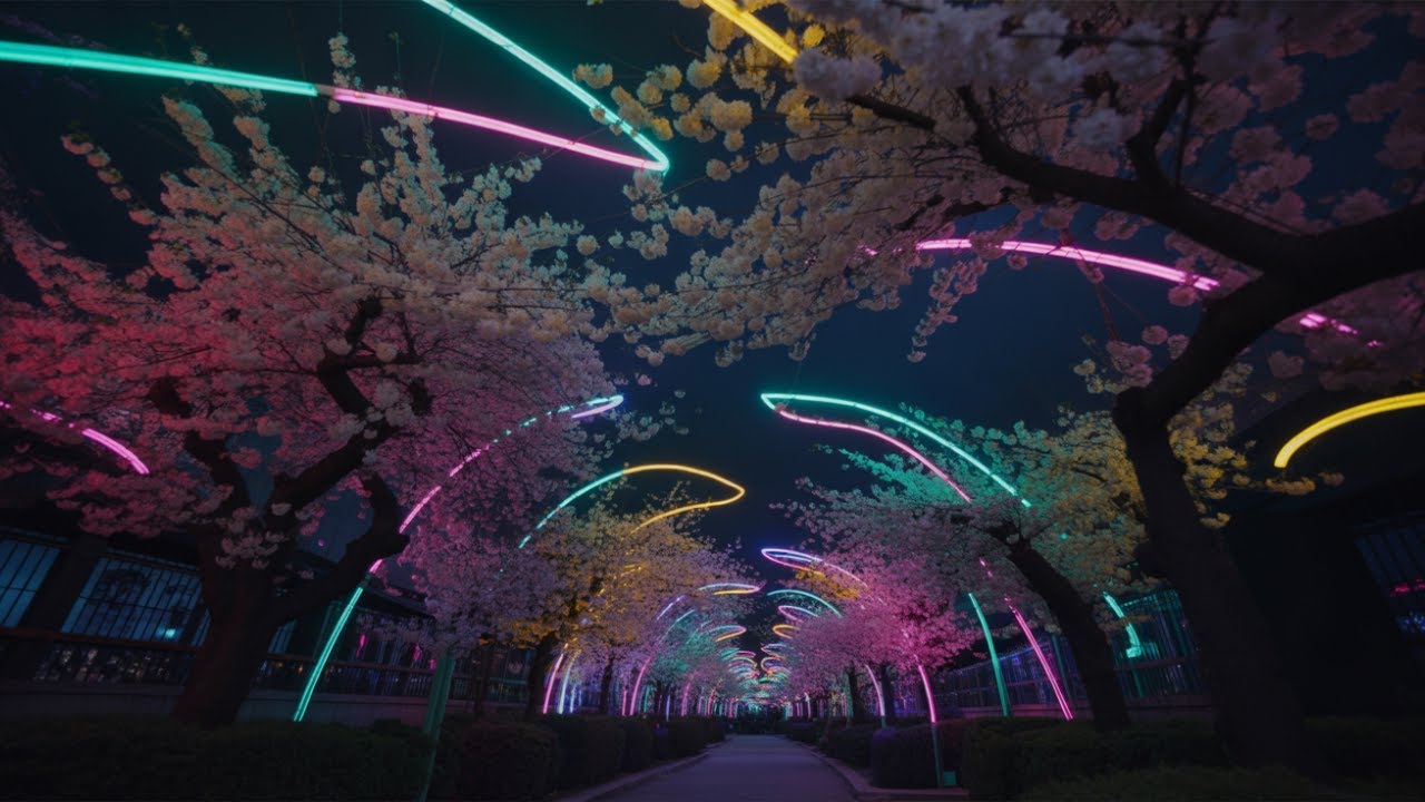 Christmas Lights Still Up in Spring!