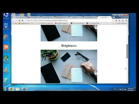 Image FIlter Effect Using HTML & CSS Filter Property | Grayscale, Hue Rotate, Sepia, Brightness