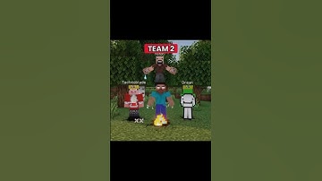 #minecraft Technoblade, Herobrine & Dream vs All Mobs 😱 | Epic Minecraft Battle 🔥  #shorts