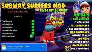 Subway Surfers X AMONG US MOD MENU v3.53.5 | Mod APK | Latest Version Terbaru | Unlimited Money