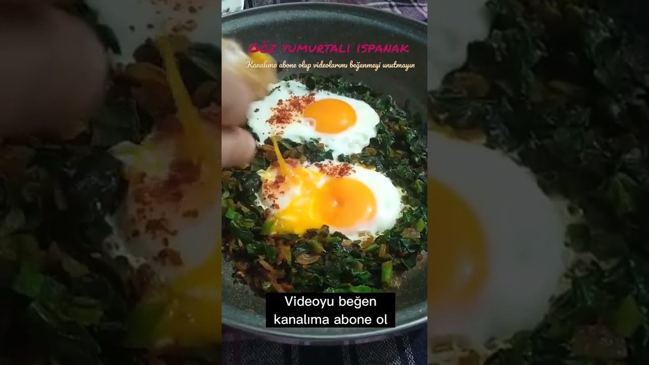ISPANAĞIN EN GÜZEL HALİ ???? GÖZ YUMURTALI ISPANAK | ENFES KAHVALTILIK TARİFLER |KOLAY YEMEK TARİFLERİ