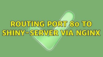 Routing port 80 to shiny-server via nginx